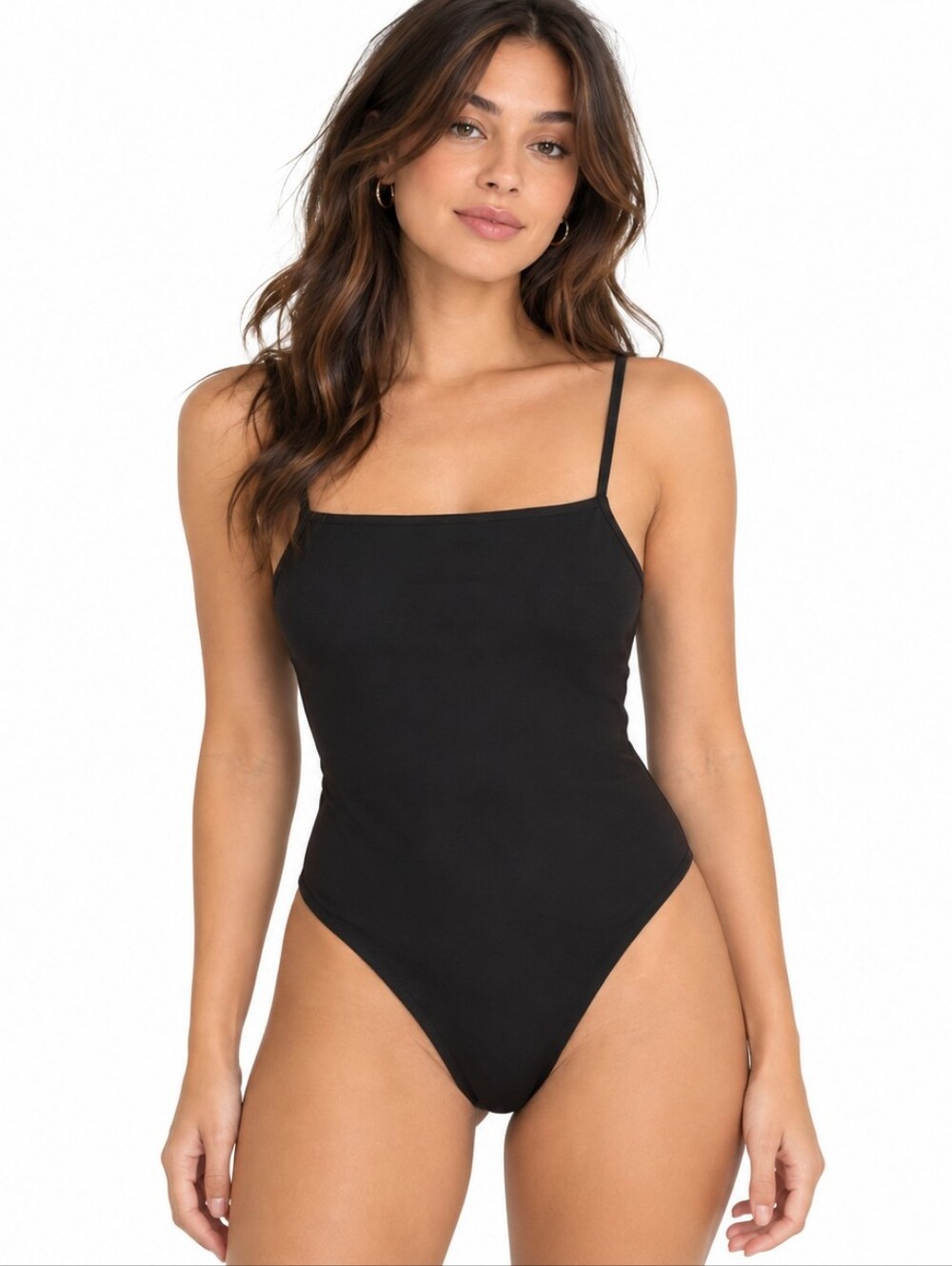WILO THE LABEL Black Strappy One Piece Swim Bathing Suit MED NWT Pool Resort